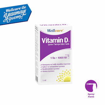 Wellcare Vitamin D3 1000 IU - 5 ML